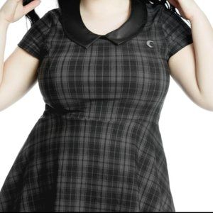 Killstar Plaid Skater Dress 3x/4x